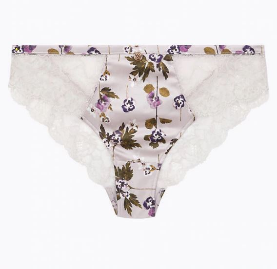Silk and Lace Brazilian Knickers £14